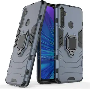 Compatible With Oppo Realme 5, Realme 5i Case, Metal Ring Gr
