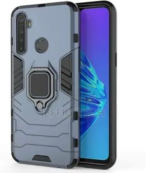 Compatible With Oppo Realme 5, Realme 5i Case, Metal Ring Gr