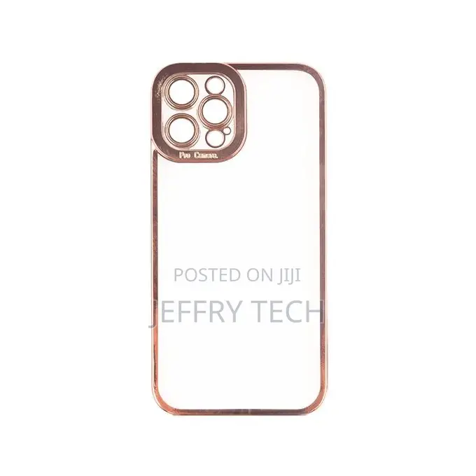 Transparent Cover With Colorful Frame for iPhone 12 Pro Max
