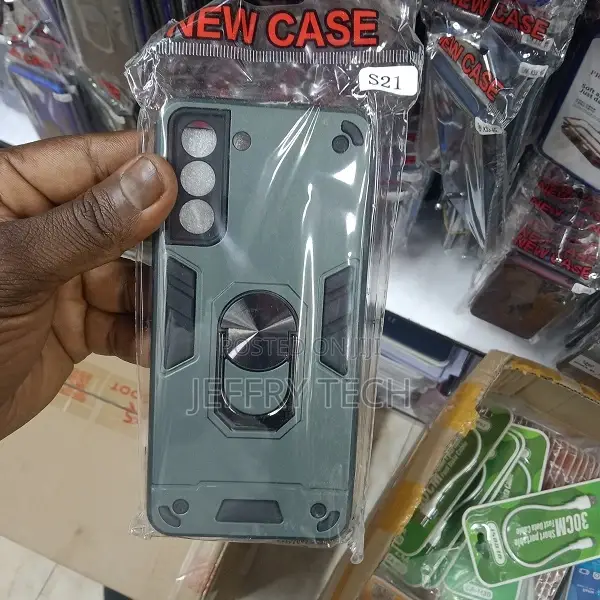 Back Cover With Metal Ring for Samsung Glaxy S21