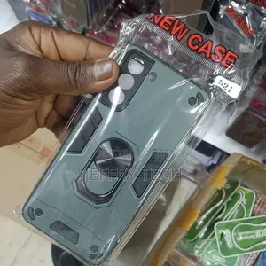 Back Cover With Metal Ring for Samsung Glaxy S21