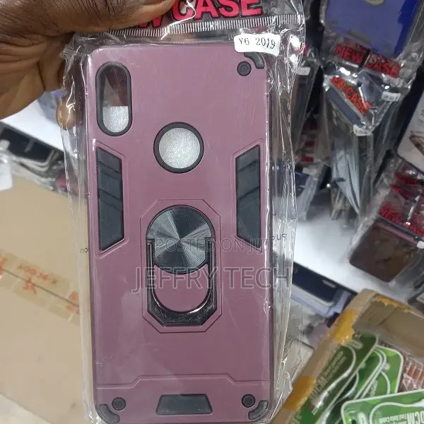 Cover Iron Shockproof With Metal Ring Huawei Y6 Prime 2019
