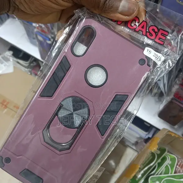 Cover Iron Shockproof With Metal Ring Huawei Y6 Prime 2019