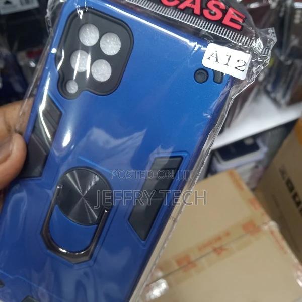 Amsung Galaxy A12 Case, Ring Holder Resilient TPU Case Cover - thumbnail 3