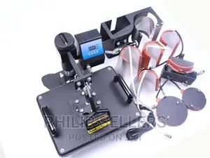 8 in 1 Combo Heat Press Machine Cup Magic Mug T-Shirt Printi