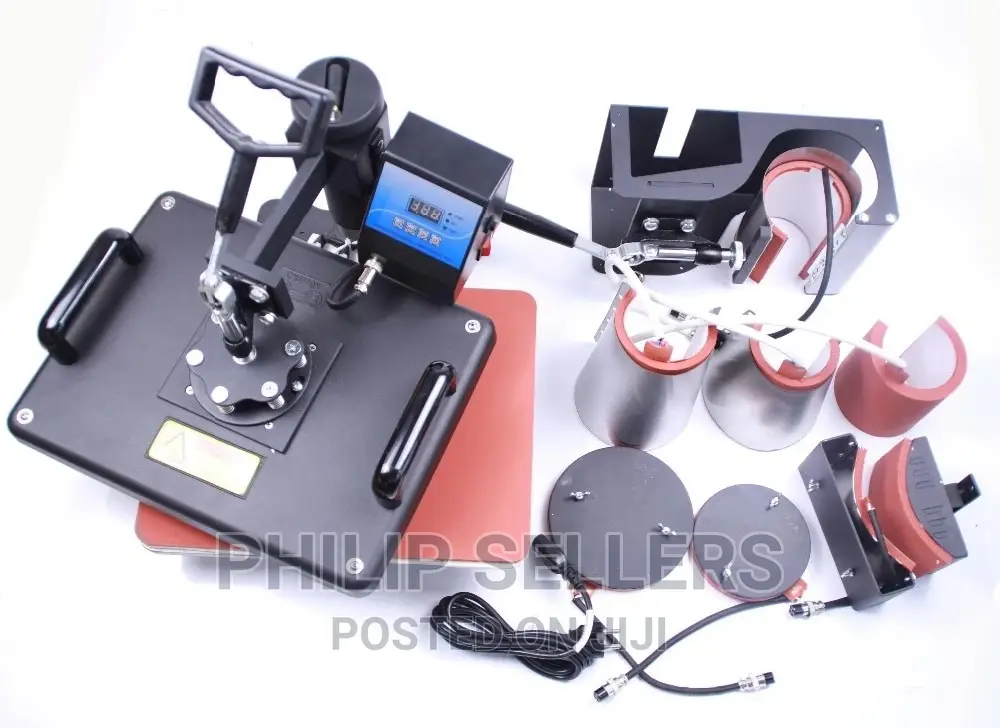 8 in 1 Combo Heat Press Machine Cup Magic Mug T-Shirt Printi