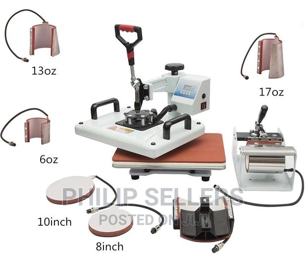 8 in 1 Combo Heat Press Machine Sublimation Blanks Tshirt Se - main view