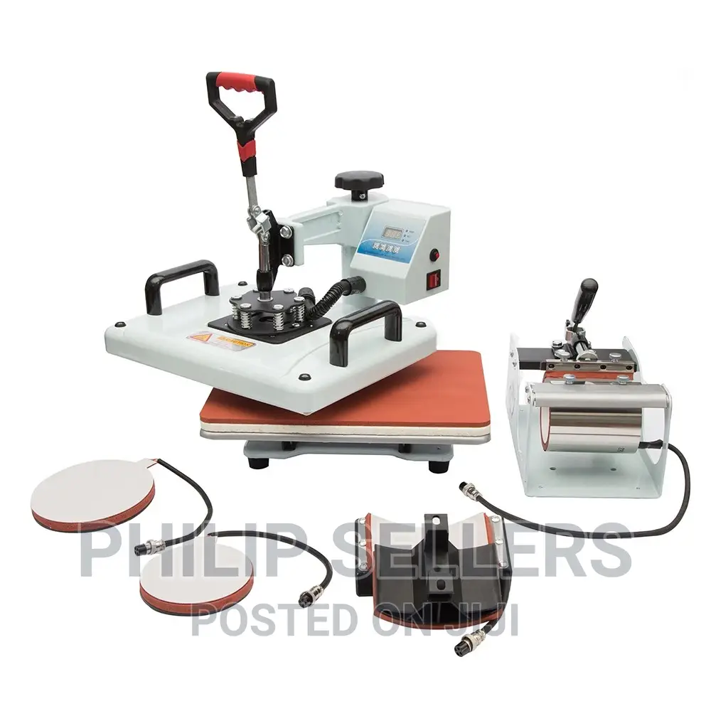 8 in 1 Combo Heat Press Machine Sublimation Blanks Tshirt Se