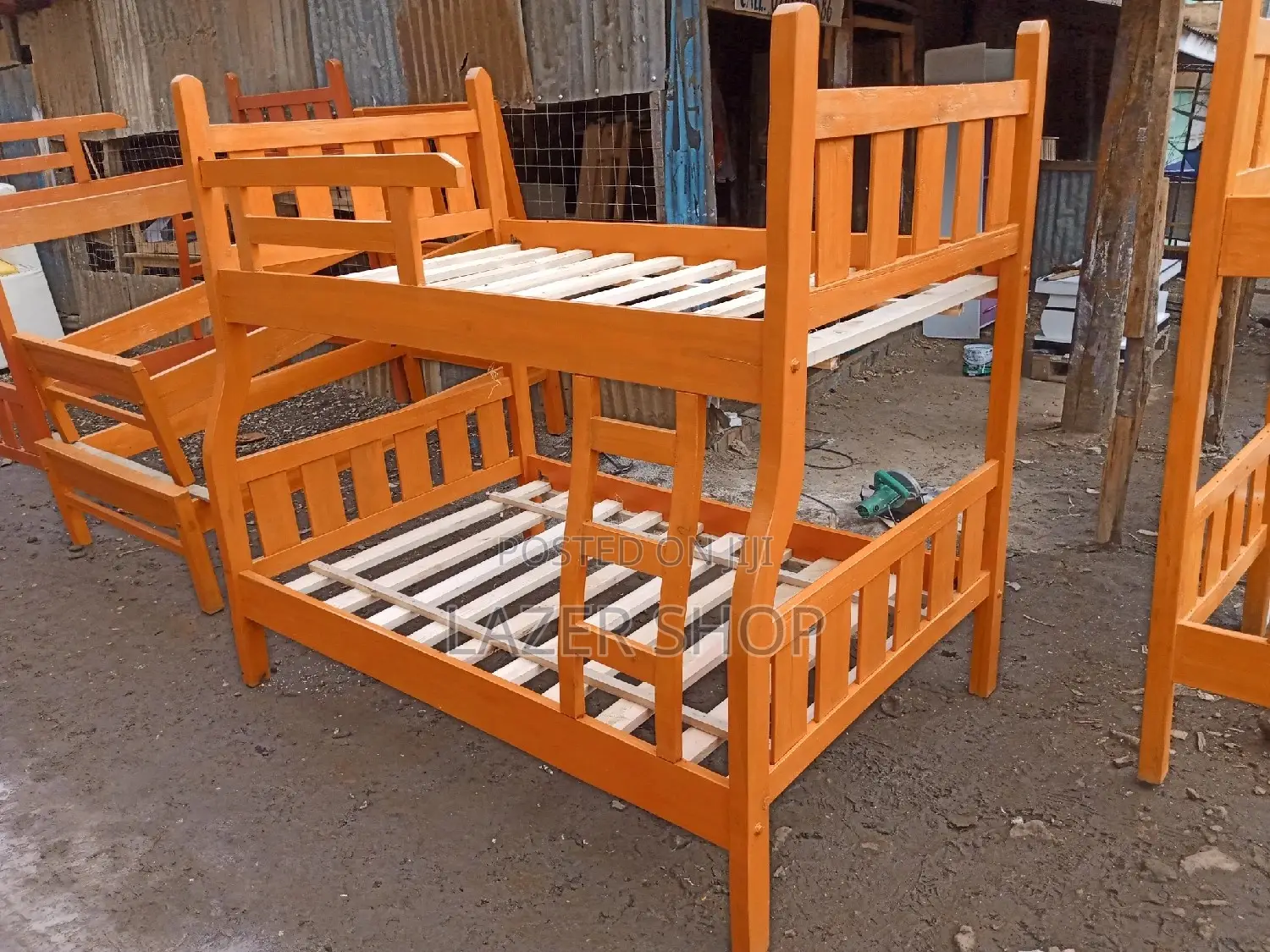 Hardwood Decker Bed