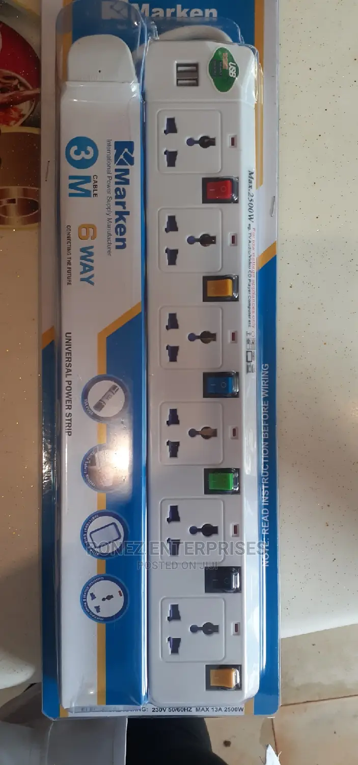 Extension 5 Way With Usb