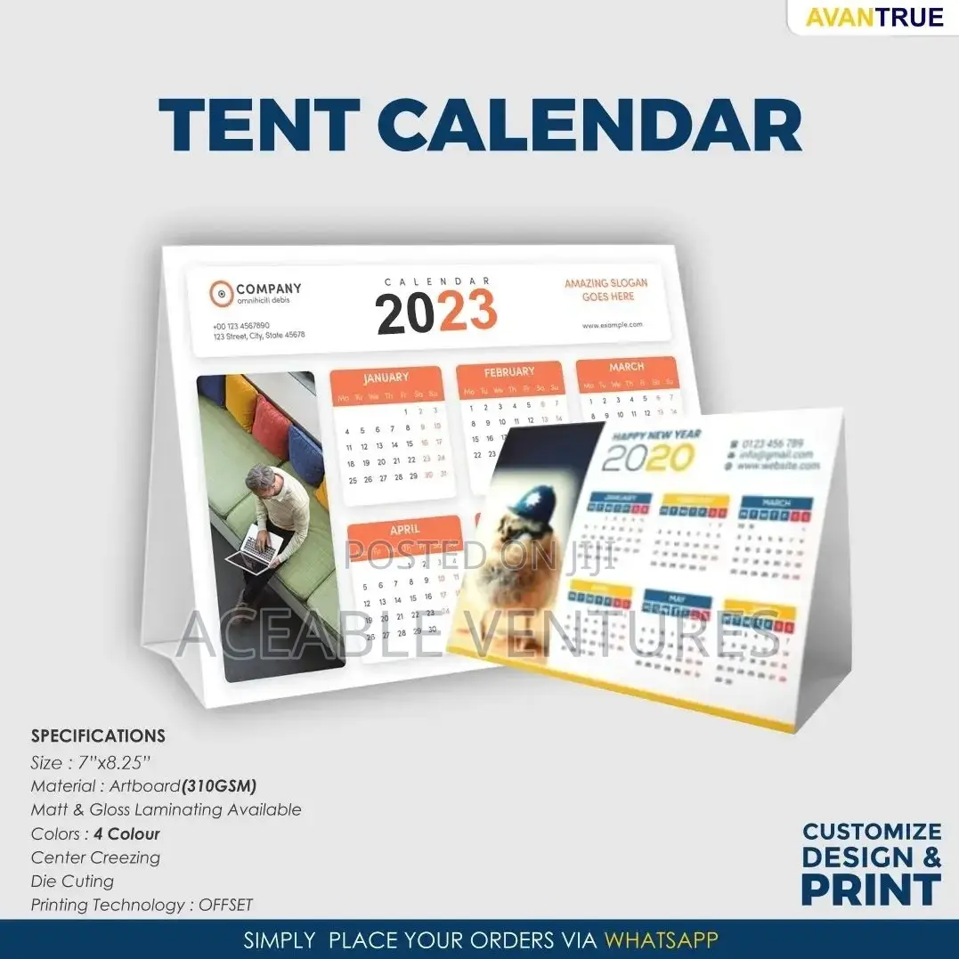 Calendars(A2,A3,A4)
