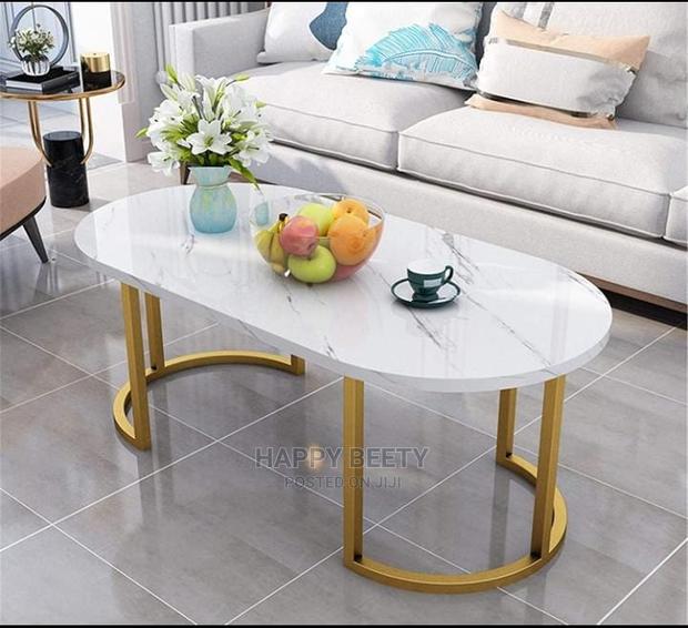 *Marble Effect Pattern Wooden Coffee Table* - main view
