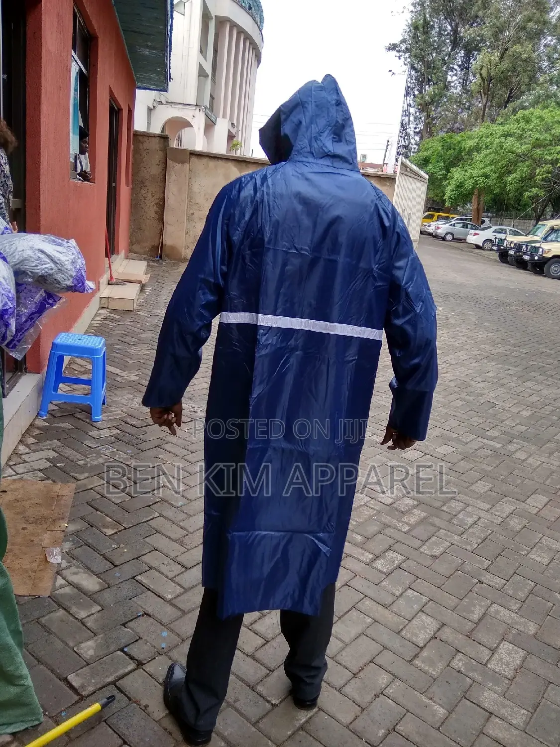 Raincoats With Carrier Bag Reflector Band and Inner Padding.