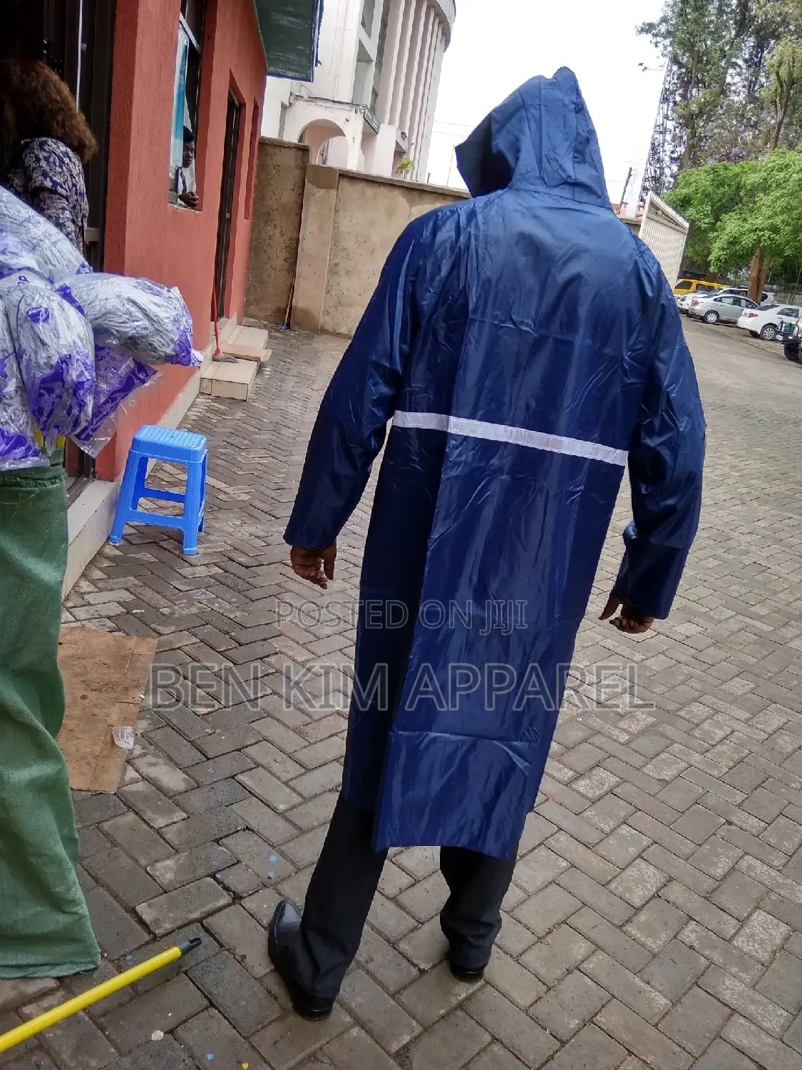 Raincoats With Carrier Bag Reflector Band and Inner Padding.