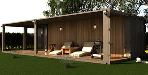 40ft Shipping Container Hotel - main view