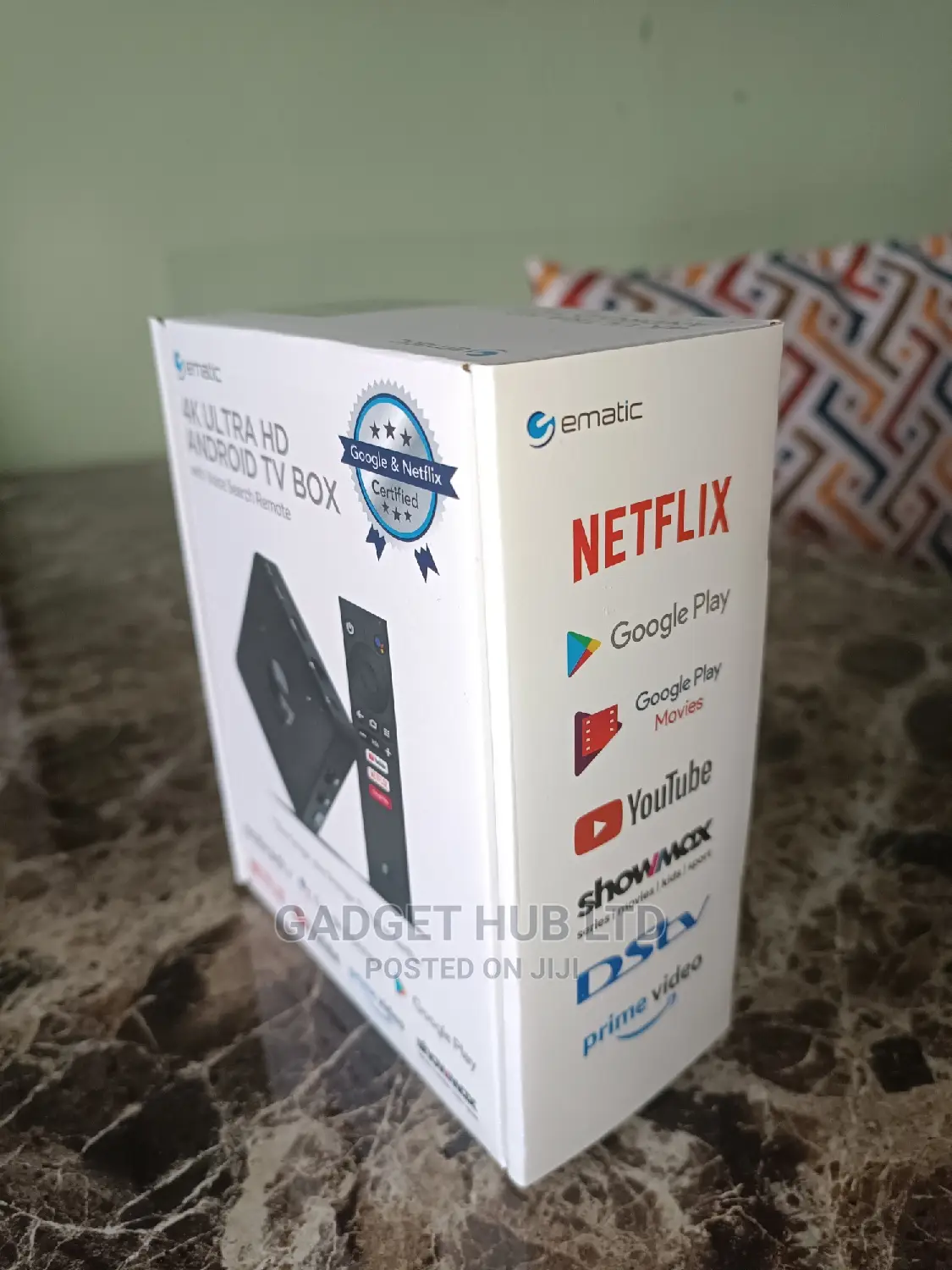 Ematic Android Box - Smart Box Google Certified Netflix