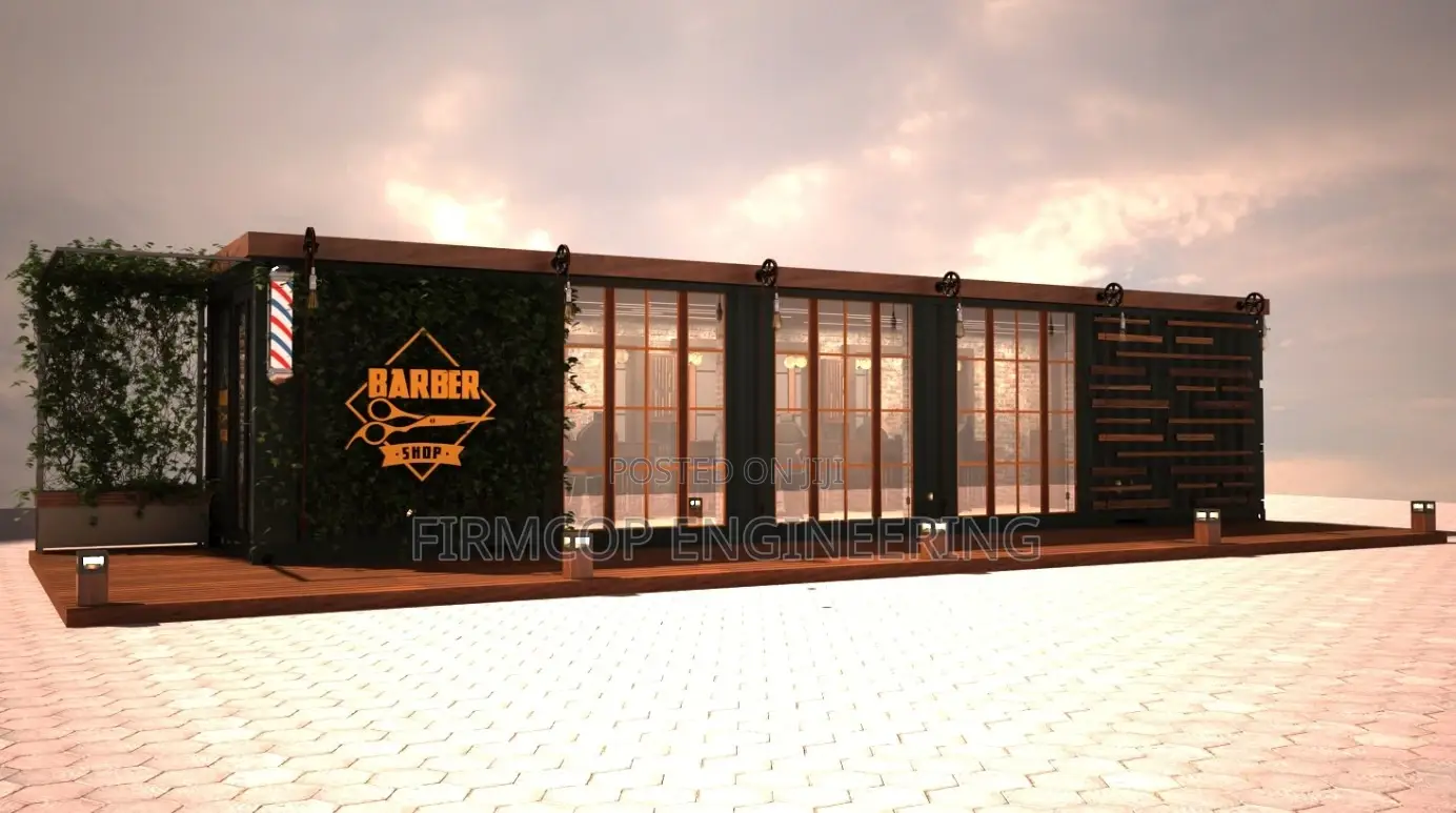 40ft Container Babershop