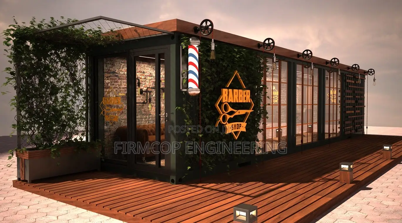 40ft Container Babershop