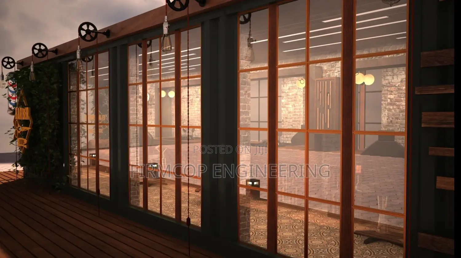 40ft Container Babershop