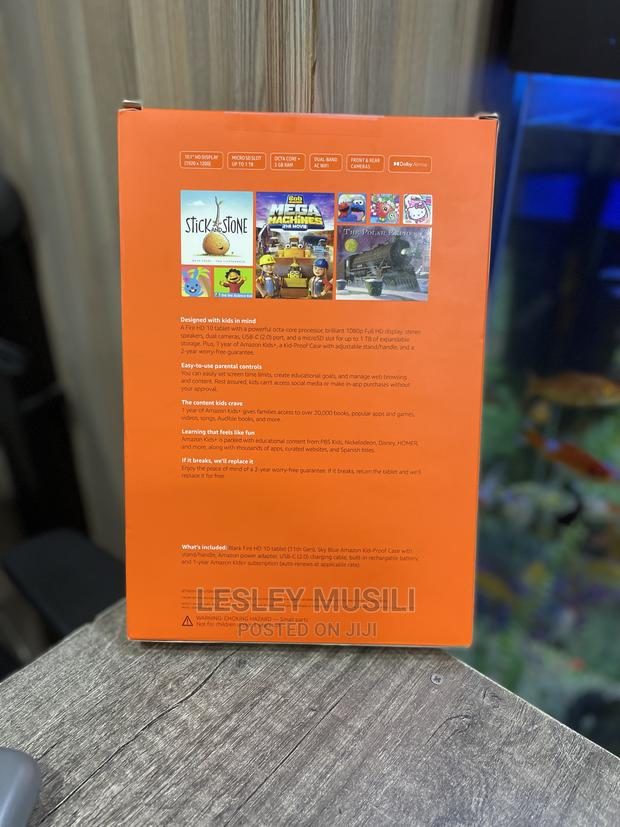 New Amazon Fire HD 10 Kids Edition 2021 32 GB Blue - thumbnail 3