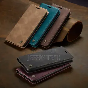 For iPhone 14 Pro Max Magnetic Leather Wallet Card Flip Case