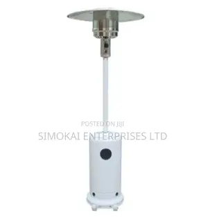 Outdoor Gas Standard Flame Heater – White