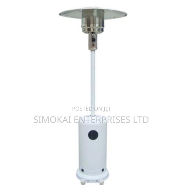 Outdoor Gas Standard Flame Heater – White