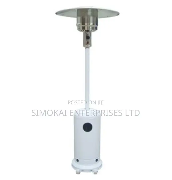 Outdoor Gas Standard Flame Heater – White