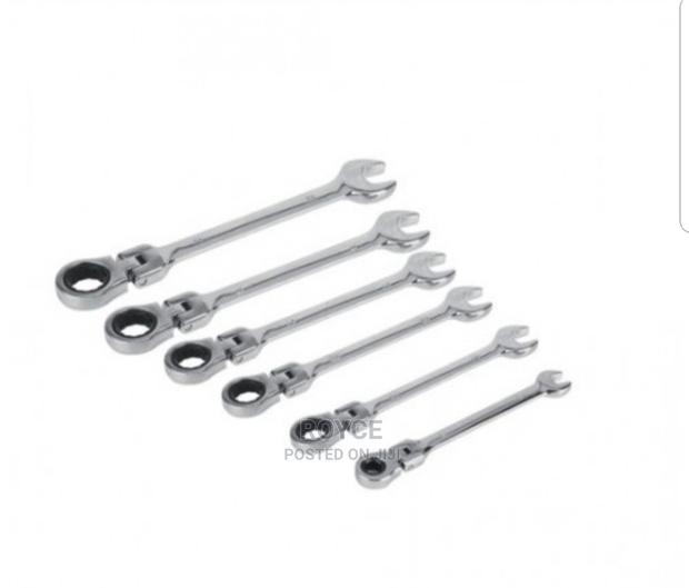 7pcs Flexible Ratchet Combination Spanner Set - thumbnail 3