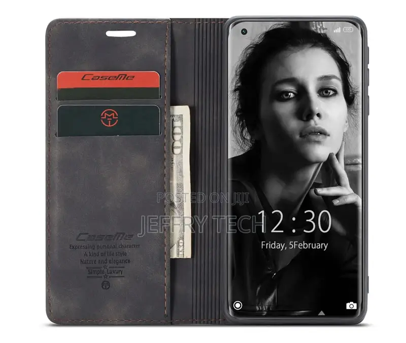 Caseme Xiaomi Mi 11 Retro Flip Leather Wallet Case Black