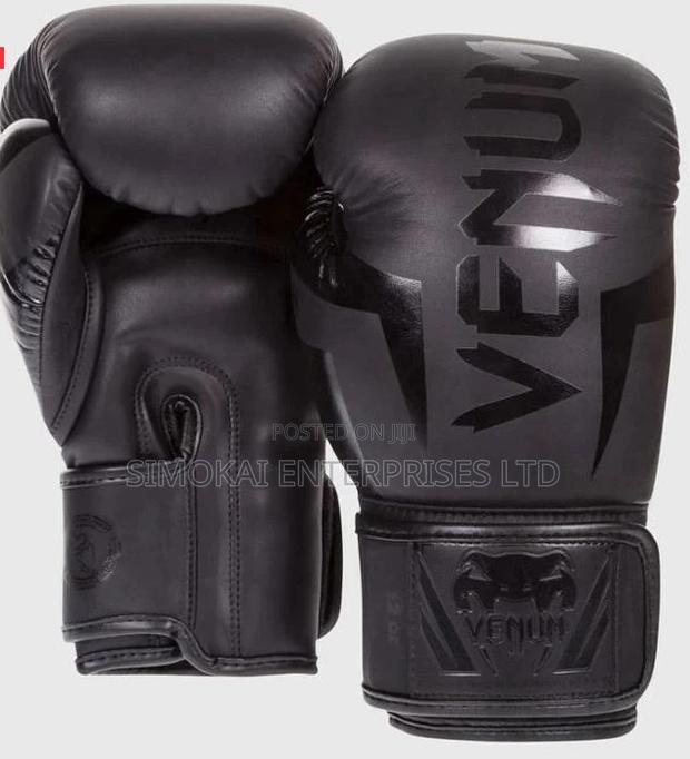 Boxing Gloves Venum Elite Matt Black