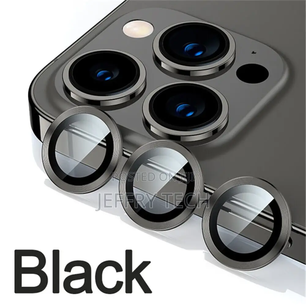 Camera Metal Ring Tempered Glass Lens Protector13pro