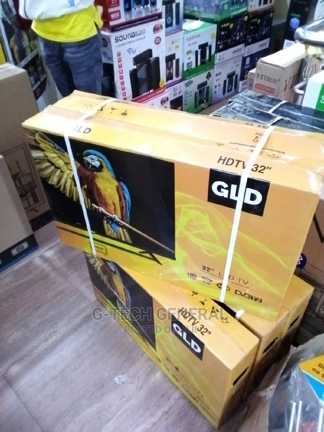 Gld 32" Inch Frameless Smart Android TV Inbuilt WIFI