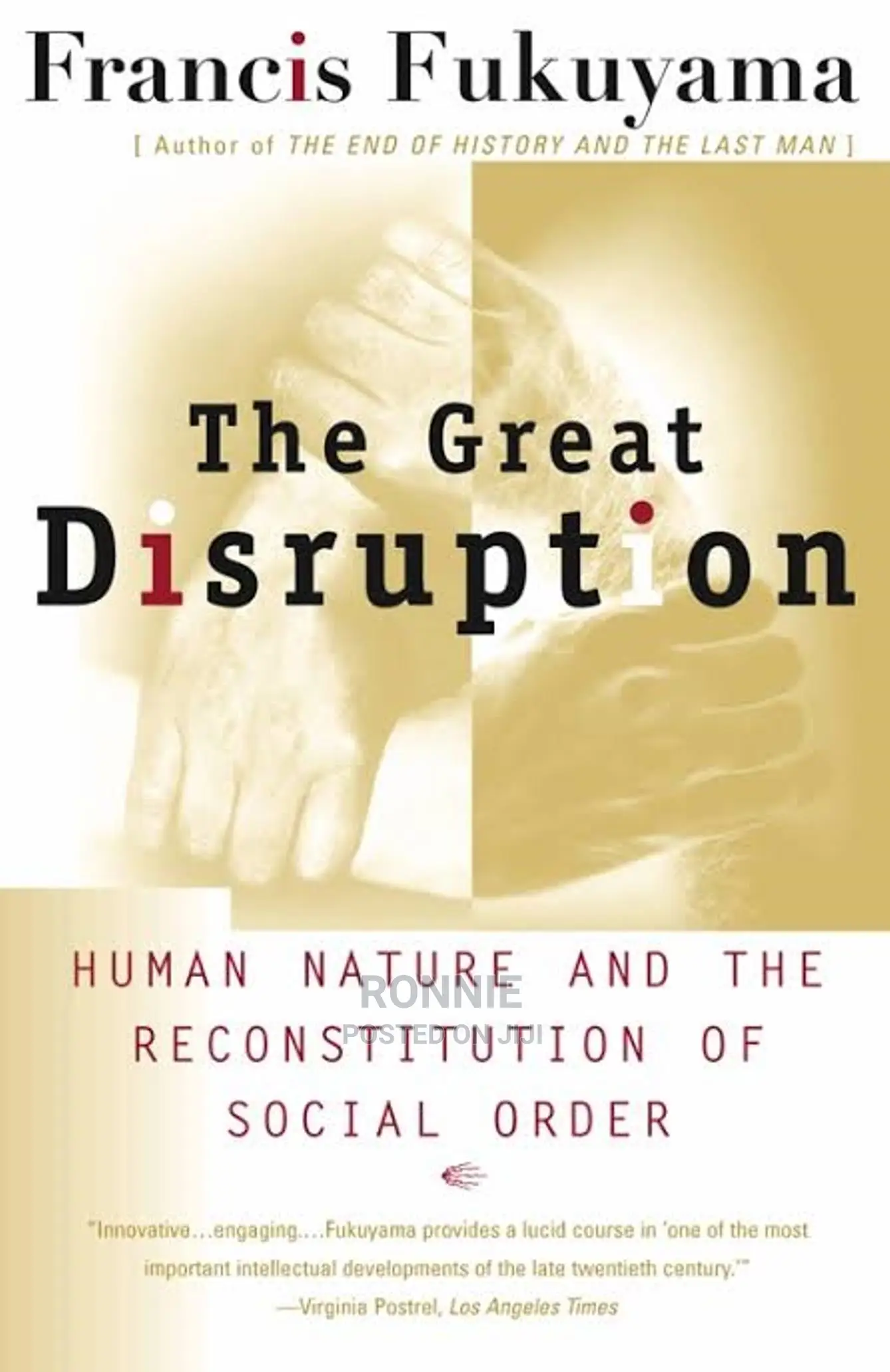 The Great Disruption Book by Francis Fukuyama