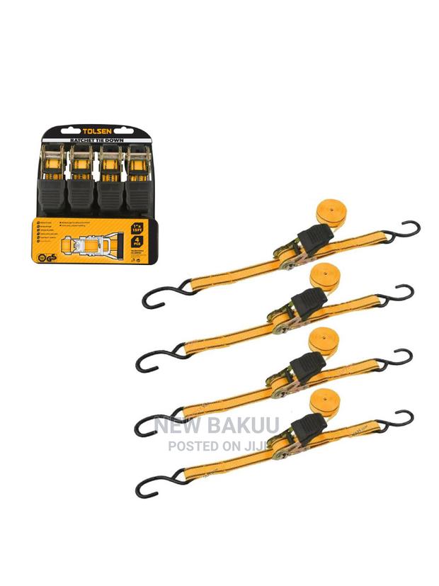 Tolsen 4pcs Ratchet Tie Down Set - main view