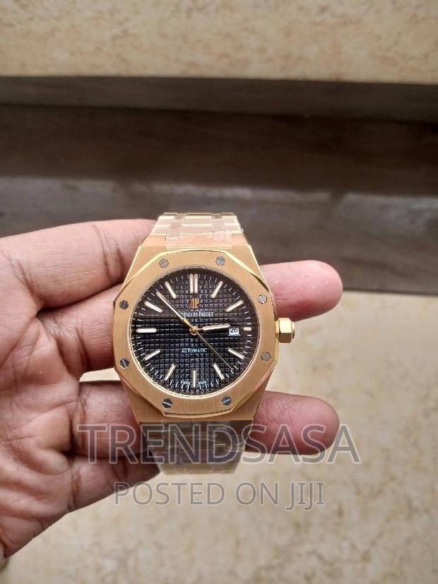 Audemars Piguet Royal Oak Black Dial Yellow Gold Automatic