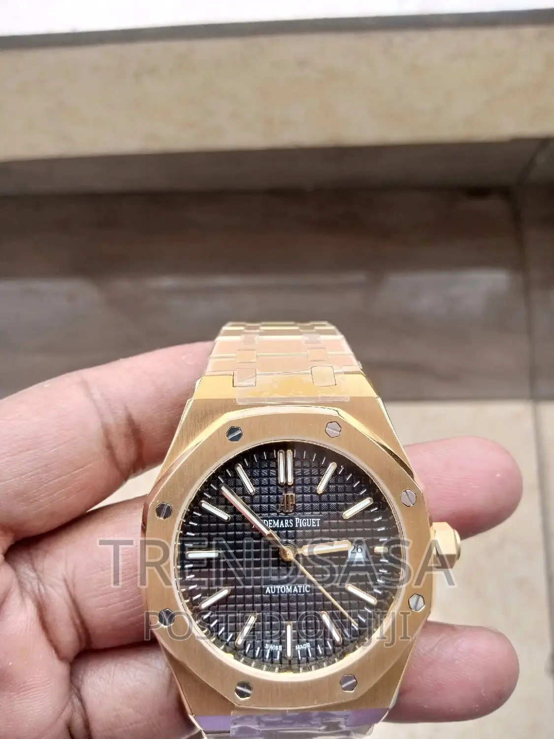 Audemars Piguet Royal Oak Black Dial Yellow Gold Automatic