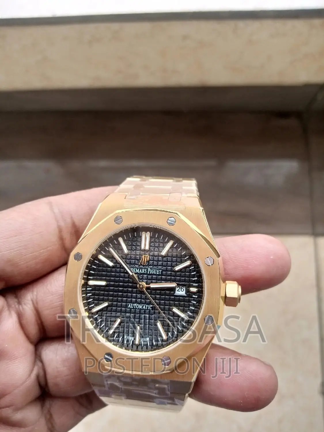 Audemars Piguet Royal Oak Black Dial Yellow Gold Automatic