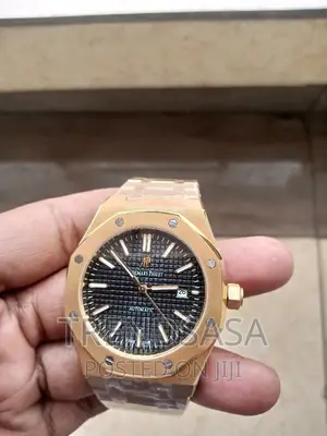 Audemars Piguet Royal Oak Black Dial Yellow Gold Automatic