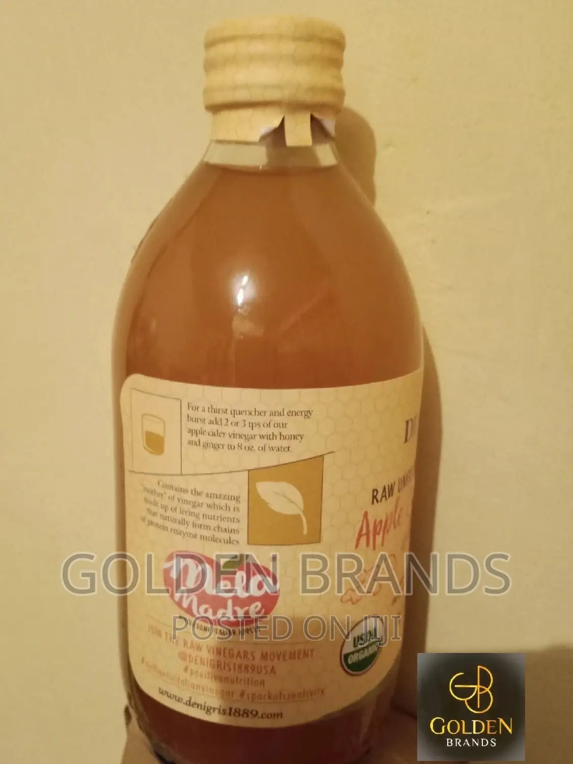 Apple Cider Vinegar Raw + Mother Unfiltered +Honey