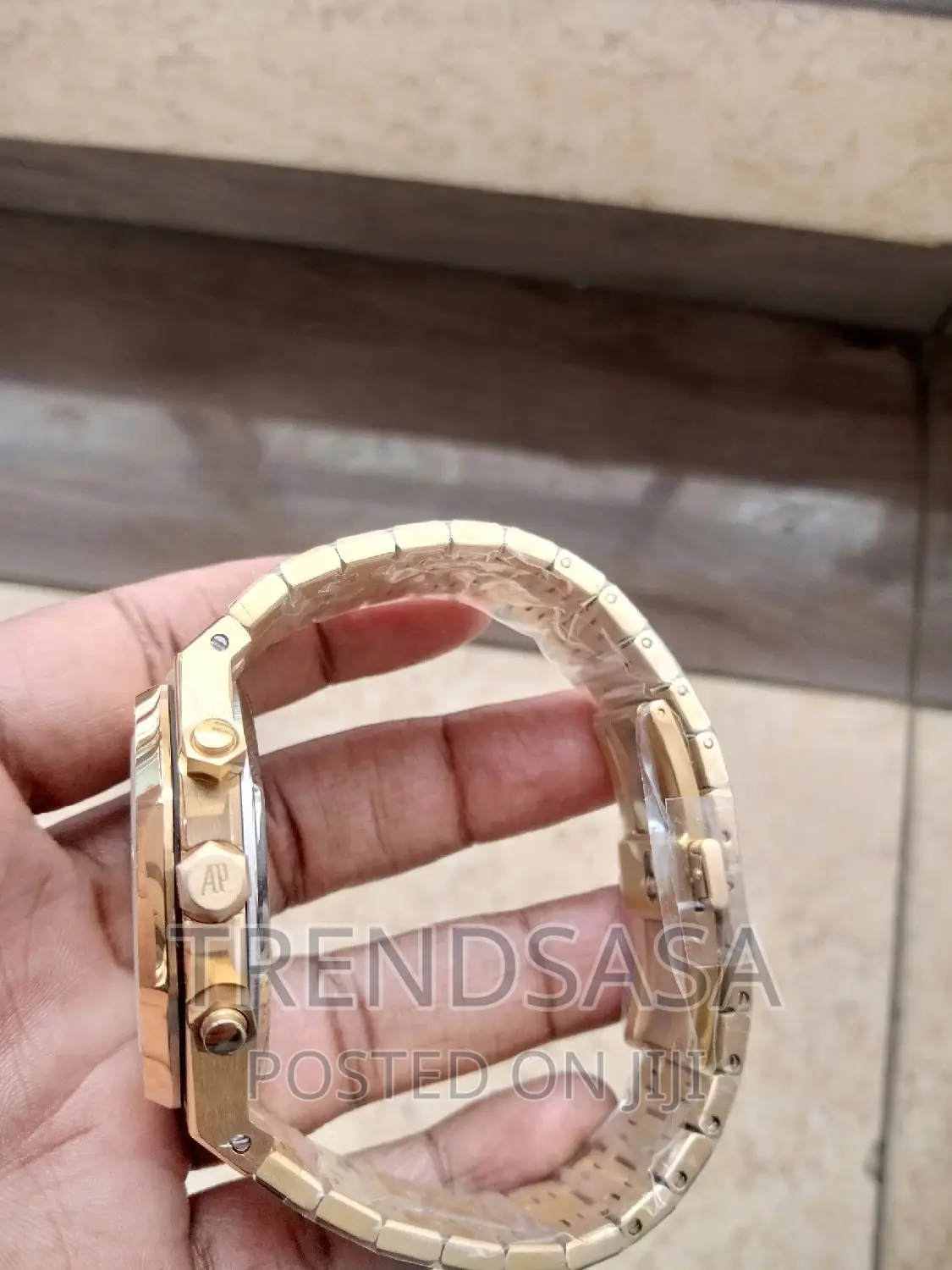 Audemars Piguet Royal Oak Chronograph Watch Black Dial Gold