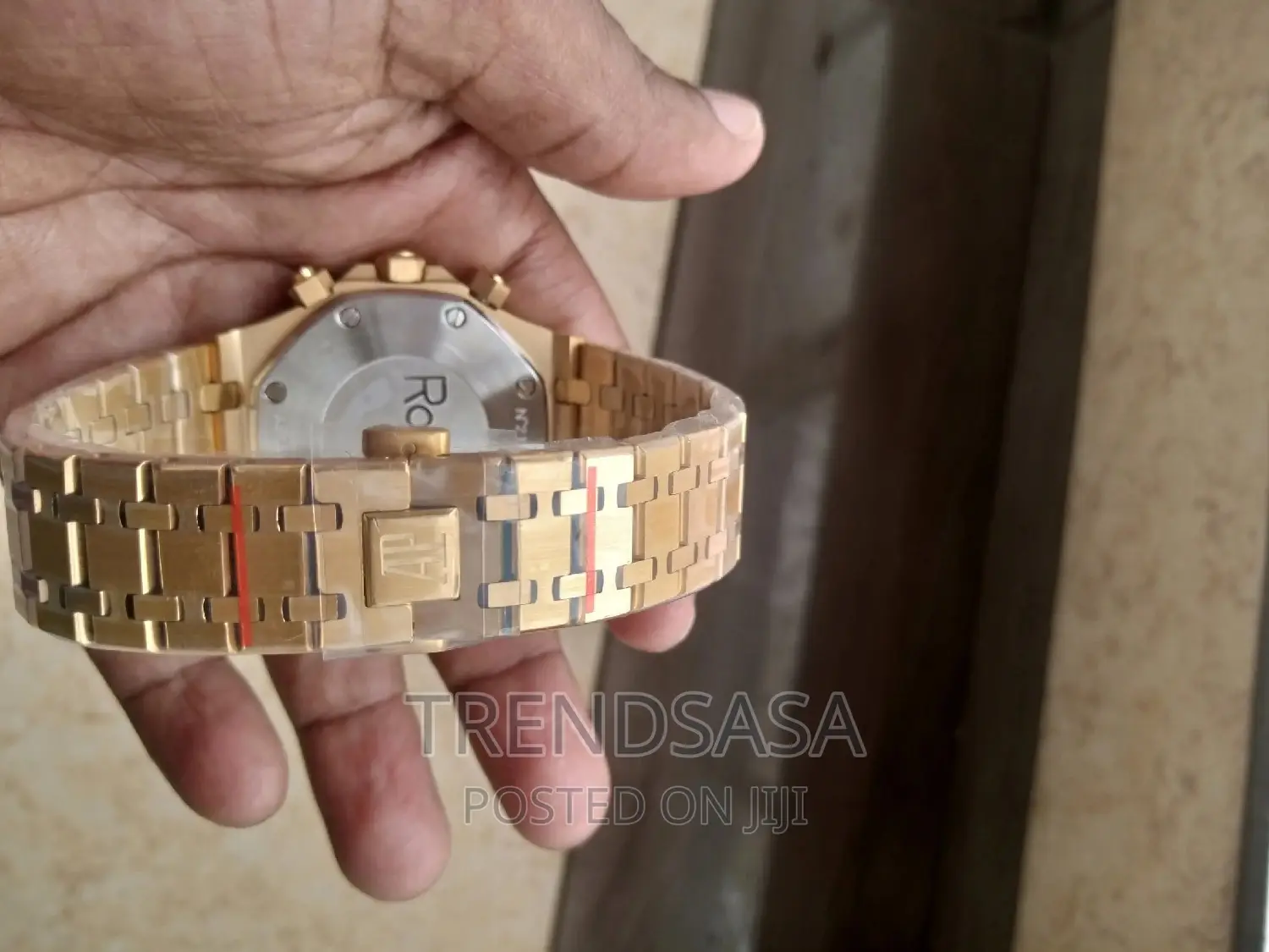 Audemars Piguet Chronograph Watch White Dial Yellow Gold