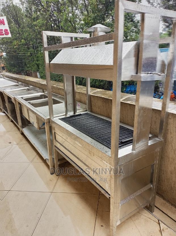 Stainless Steel Gas Meat Grill.