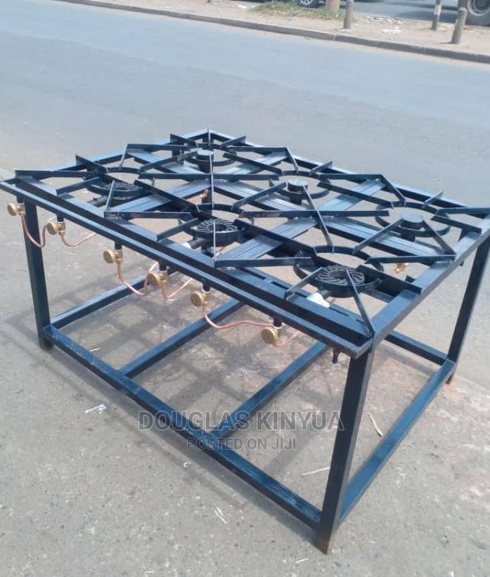 Mile Steal Commercial 6 Burner High Pressure Gas Cooker in Gikomba