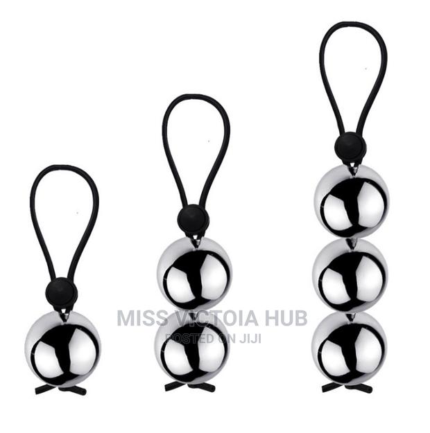 Adjustable Cock Ring Training Dumbbell Balls Vibrator