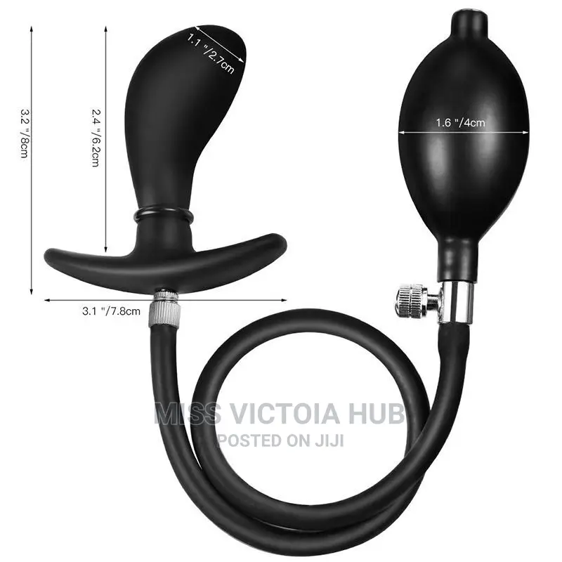 Super Large Inflatable Anal Plug Dildo Pump Anal Dilator