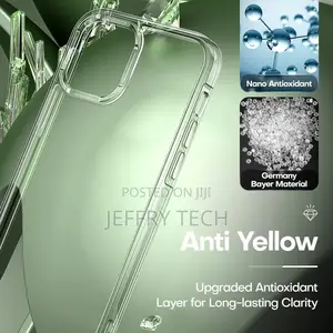 iPhone 12 Pro Case, Non-Yellowing, With 2 Tempered Glass Scr