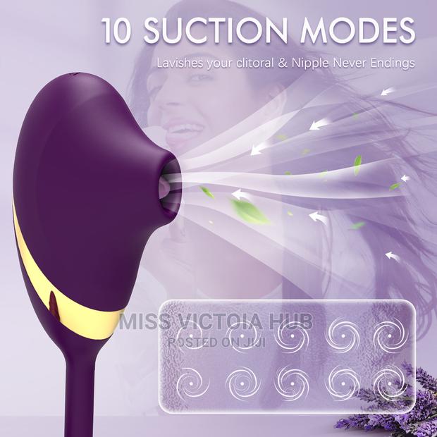 Clitoral Thrusting Sucking Vibrator Tongue Dildo - thumbnail 2