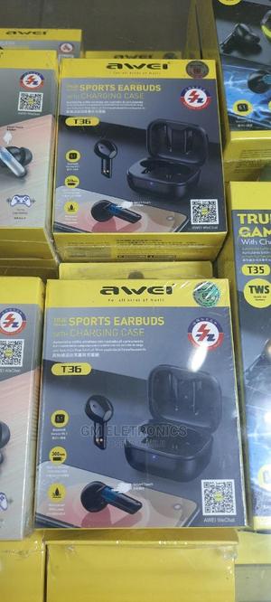 AWEI T36 TWS Bluetooth 5.0 Wireless Waterproof Touch Stereo - thumbnail 2