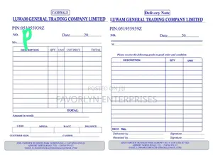 Receipt Books Editing